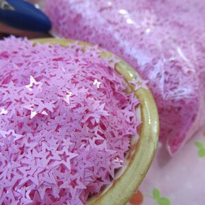 Pastel Nail art Stars shapes spangle sequins