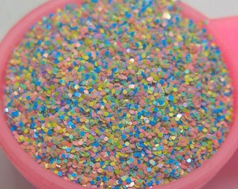 Rainbow dust glitter powder nails tumblers epoxy resin crafts and art