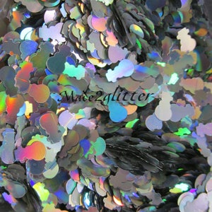 Snowmen Nail art glitter shapes spangle sequins .