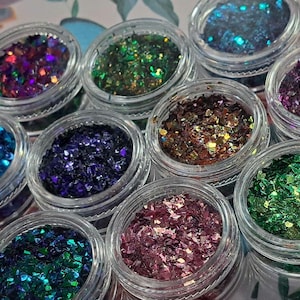Chameleon Unicorn Dandruff Micro Flakes nail art Glitter