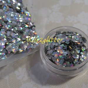 Silver Holographic fish scales nail art glitter