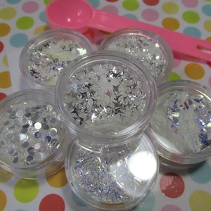 Glitzer auf Eisschimmereffekt Glitter Nailartformen