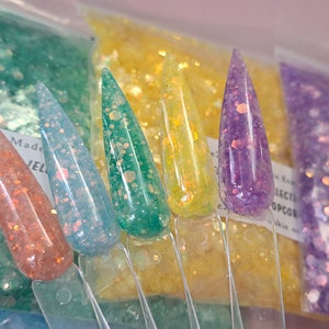 Jelly belly nail art Cosmetic crafts glitter Collection
