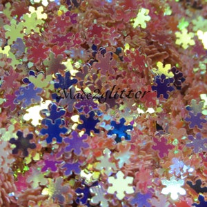 Schneeflocken Nailart Glitter Formen Pailletten .