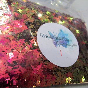 Chameleon butterfly glitter nail art shapes