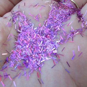 Holographic tinsel strips/glitter bars glitter