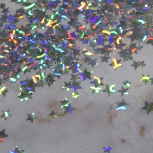 Holographic silver stars with stars Rainbow patterns glitter for Nail art tumblers epoxy resin slime crafting diy