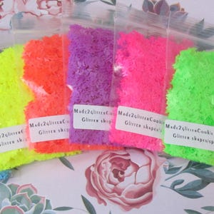 Colorful Neon butterflies nail art glitter craft supplies