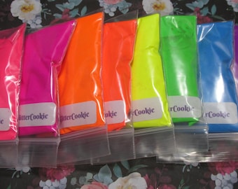 Neon Mica Powder Pigments nail art/makeup/crafts