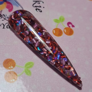 Red Pink Holographic Iridescent Fish Scales nail art glitter mix tumbler epoxy resin slime