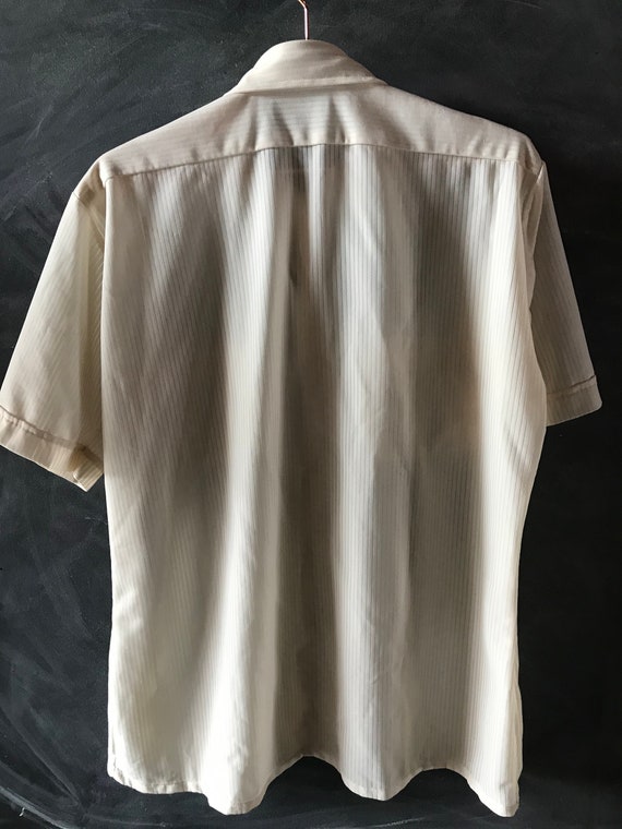 Vintage Men’s Short Sleeve Button Down Shirt / Si… - image 2