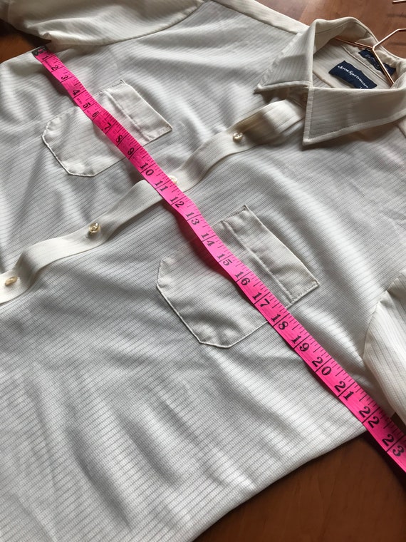 Vintage Men’s Short Sleeve Button Down Shirt / Si… - image 7