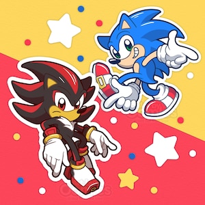 Adesivos Sonic e Shadow