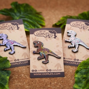 Allosaurus - Prehistoric Pride - LGBT+ Dinosaur Enamel Pins