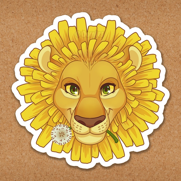 Dandelion (Dandy Flower Lion) Sticker