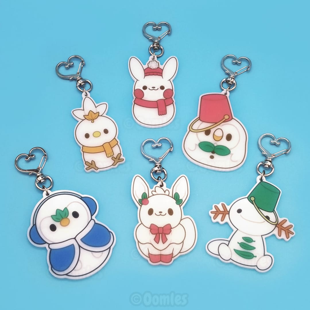 Snow-kemon Acrylic Keychains Ornaments Etsy 日本