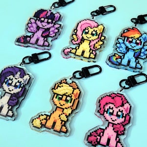 Pixel Pony Acrylic Charms - 11 Options!