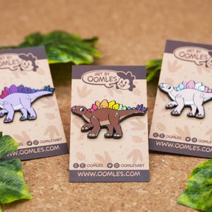Stegosaurus - Prehistoric Pride - LGBT+ Dinosaur Enamel Pins