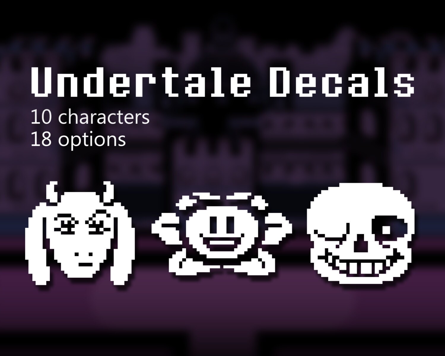 Undertale Decals Etsy
