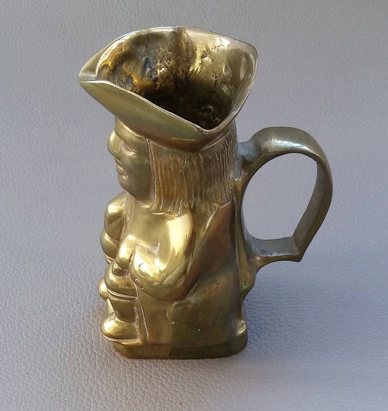 Solid Brass Toby Jug Miniature Decorative and Ideal for Shelf Etsy