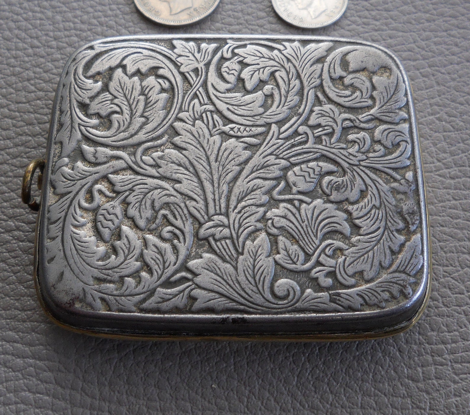 Vintage Pocket Coin Holder Spring Loaded Coin Safe Comes Etsy