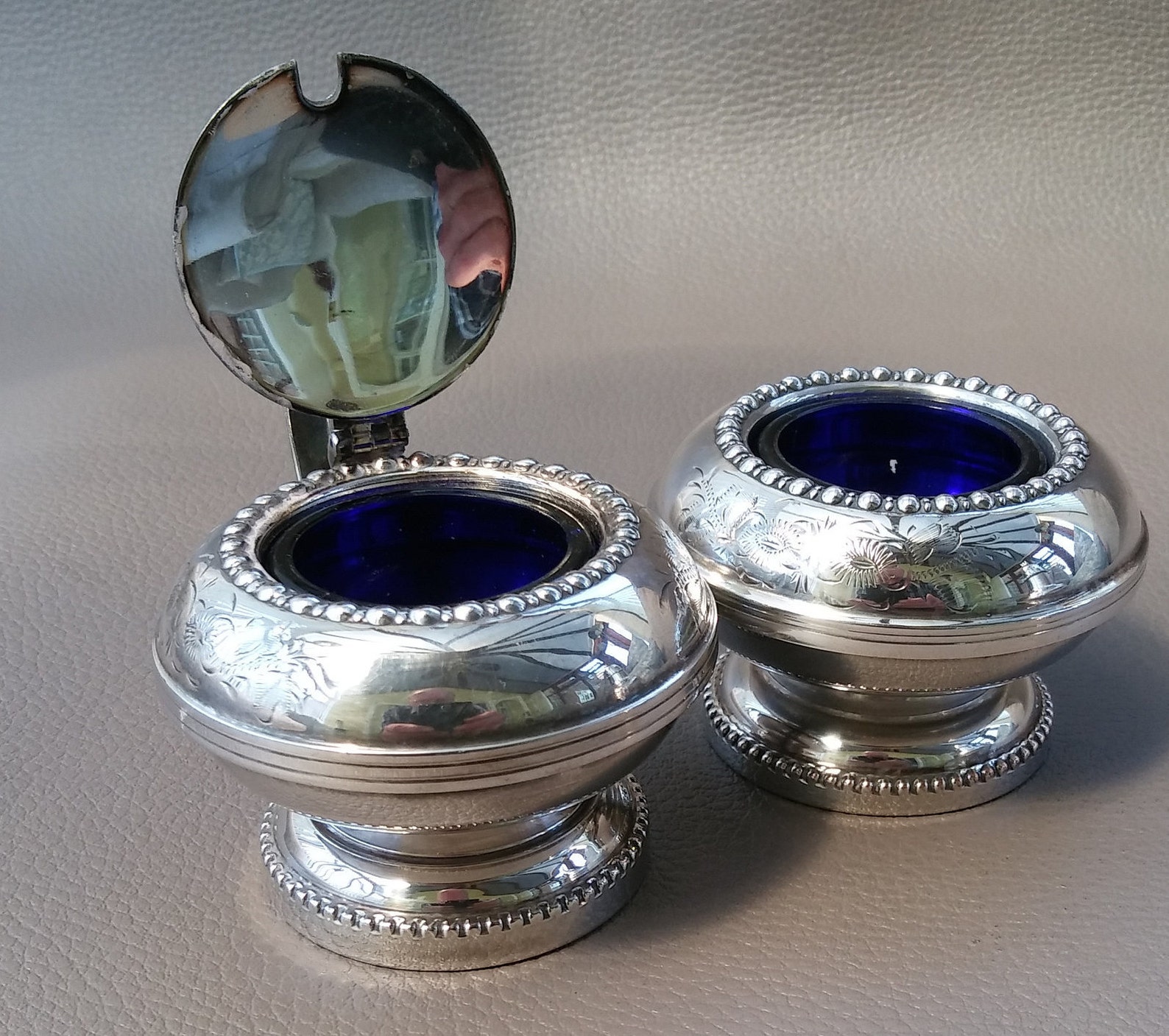 Silver Plate Condiment Set Silver Plated Cruet Set Salt and Etsy