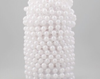 200FT 60M 8+3mm Fishing Line Artificial Pearls Beads String Roll,Pearl Beaded Trim Decoration for DIY Flower Tree Garland,Wedding Party,Bridal Bouquet,Christmas Gift and Hair Band Gold Pearl 200FT 60M 8+3mm Fishing Line Artificial Pearls Beads String Roll,Pearl Beaded Trim Decoration for DIY Flower Tree Garland,Wedding Party,Bridal Bouquet,Christmas Gift and Hair Band Gold Pearl