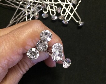 Set of 24 Crystal Hair Bobby Pin Diamond Bobby Pin Wedding - Etsy Set of 24 Crystal Hair Bobby Pin Diamond Bobby Pin Wedding - Etsy