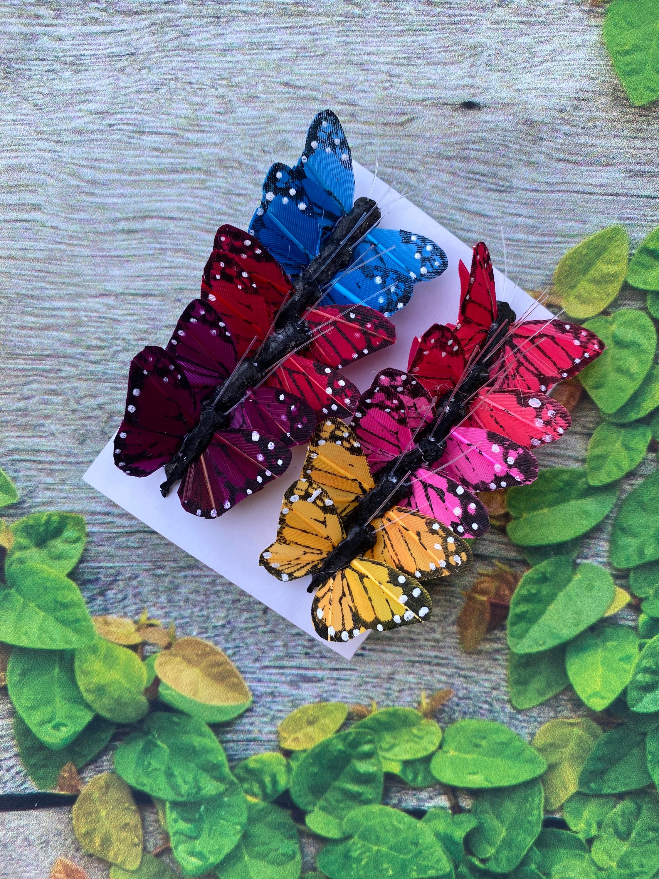 1pcs 30cm Random Color Artificial Butterfly for Garden Decorations Fak – Artificial  Butterflies