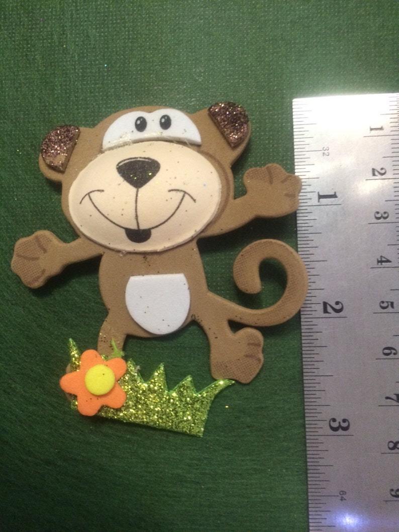 12pcs 2.5 Foam monkeys 3D foam monkey Safari animal Etsy