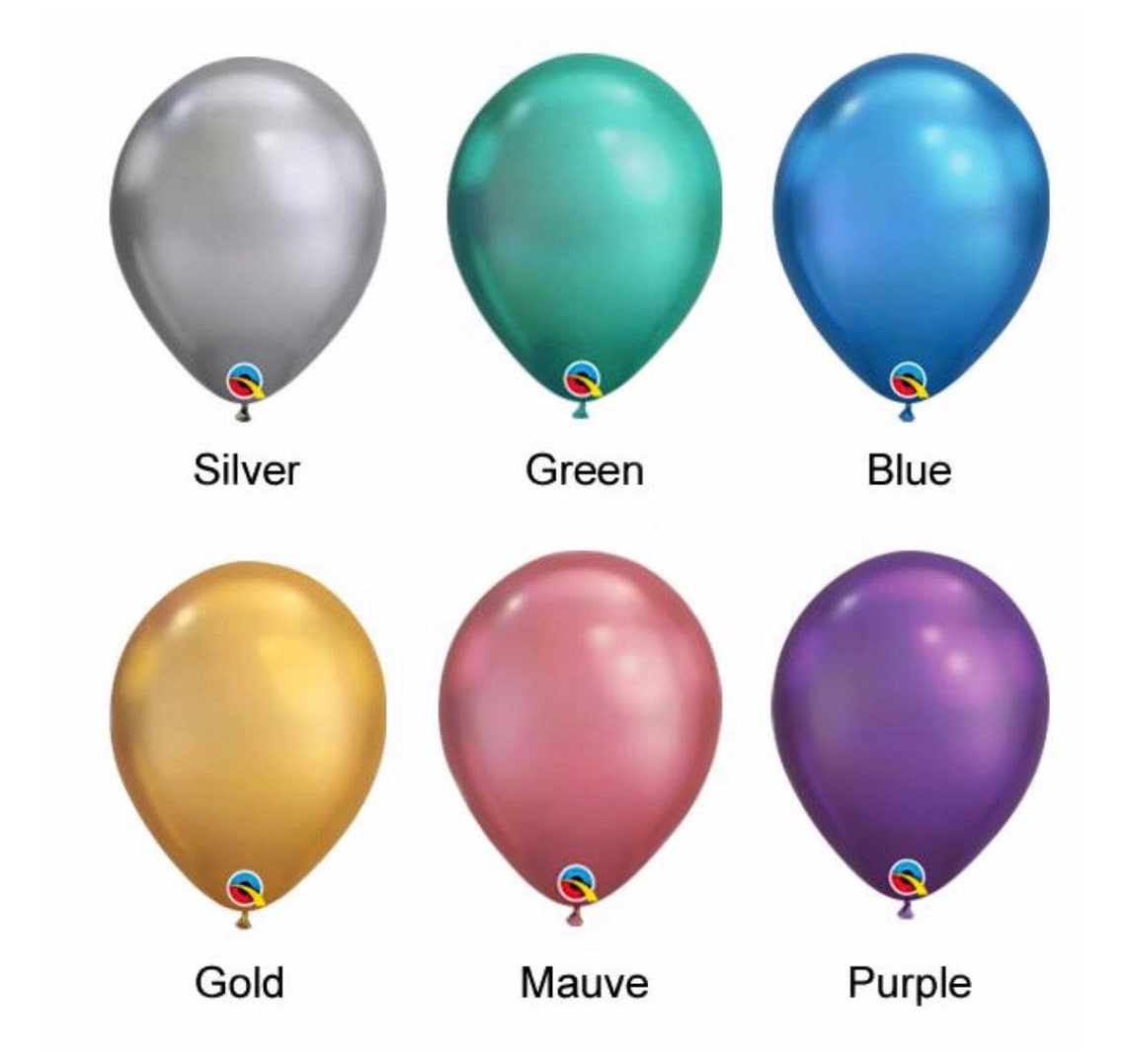New Chrome Latex Balloons Metallic Latex Balloons - Etsy