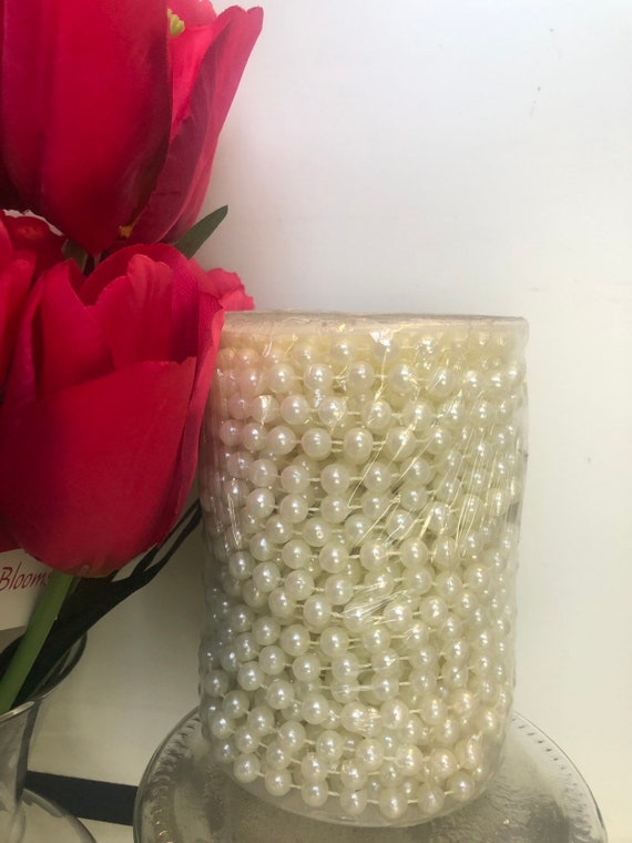 Plastic Pearl Roll,Rounded Pearl Beaded,Wedding Pearl Beads,Pearls for  Crafting,Crafting Pearls