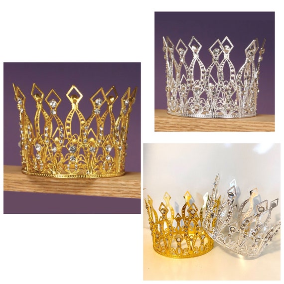 Royal Gold King Crown Cake Topper