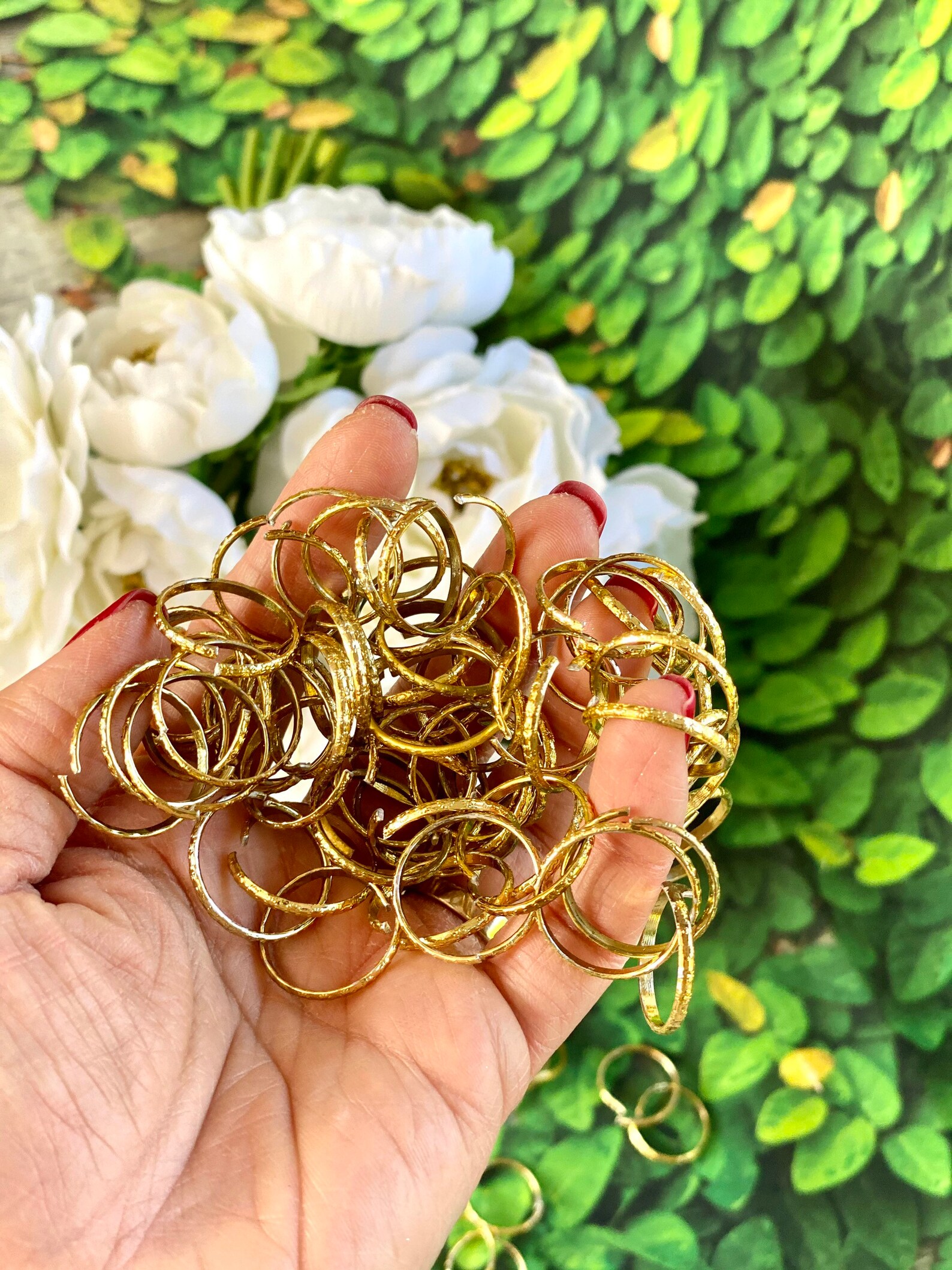 Aluminum Gold Craft Wedding Rings 3/41 Gram Gold Etsy