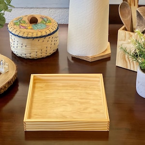 Wood Box, Wood Charcuterie Box, Wood Tray, Wood Charcuterie Tray, Serving Tray, Octagonal Box