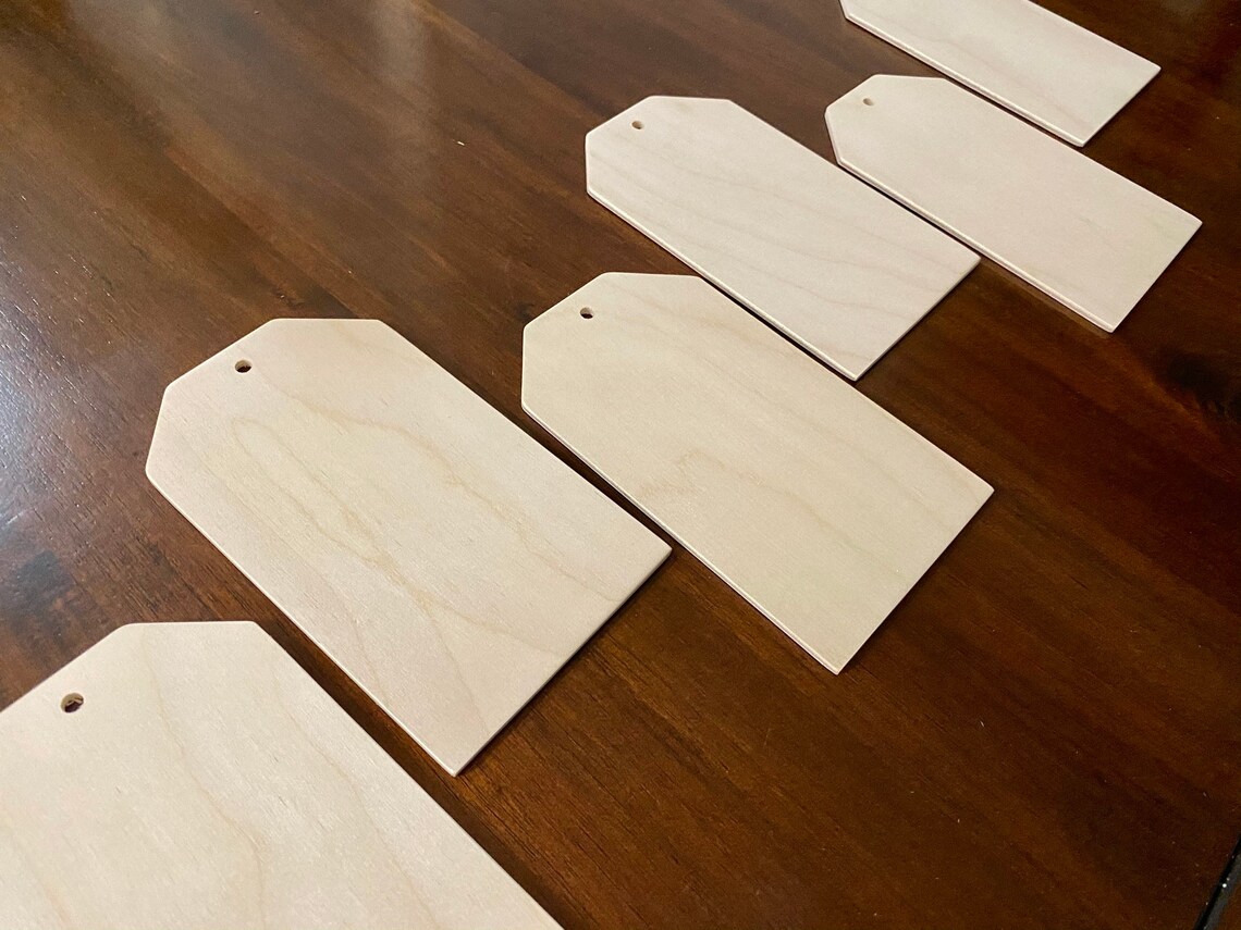 6 X 3.5 Blank Wood Tag Wood Gift Tag Wooden Tag Etsy