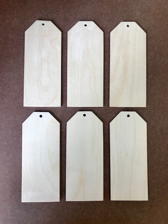 6 X 4 Blank Wood Tag Wood Gift Tag Wooden Tag Etsy