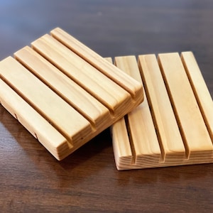 25 Wholesale, Wood Soap Dish, Cedar Soap Dish - Order of 25 units