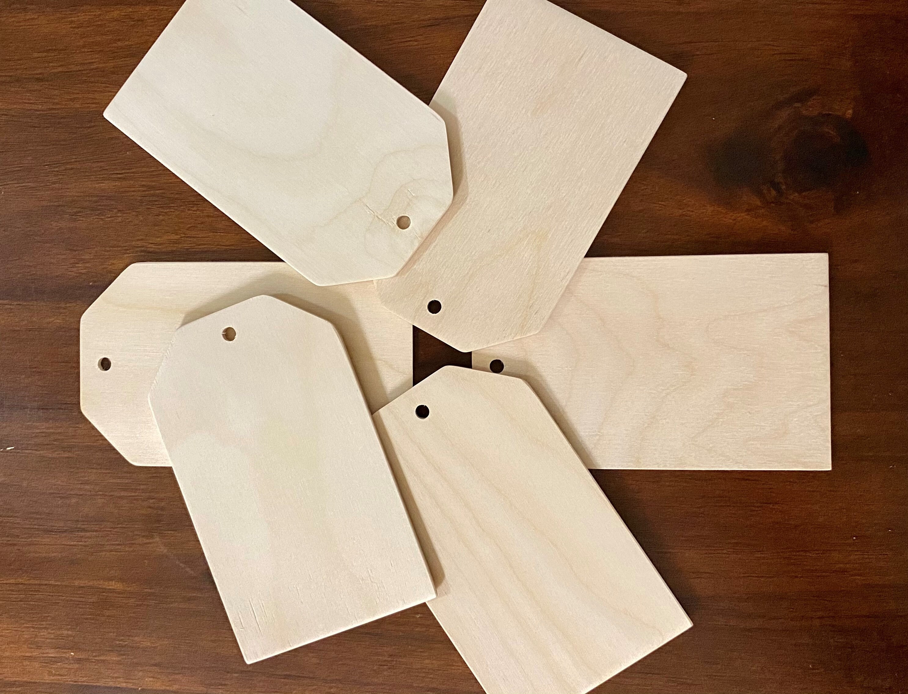 3 x 5 Blank Wood Tag Wood Gift Tag Wooden Tag | Etsy