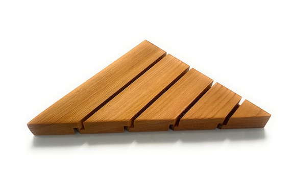 Cedar Wood Corner Soap Dish: Handmade Soap Saver Tray