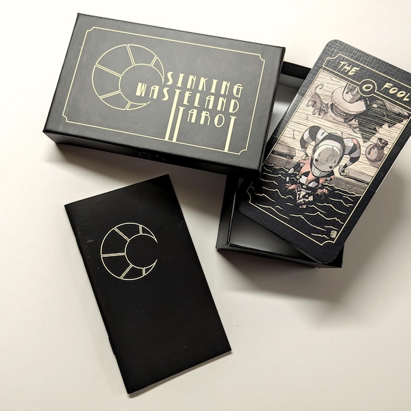 Sinking Wasteland tarotdeck met stevige doos en boekje - 5e editie