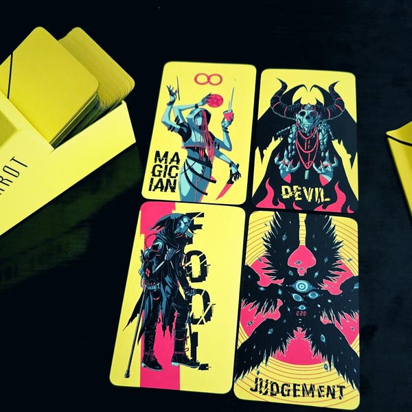 Teknebrae Tarot Deck - v2.0 with Rigid Box and Guide Booklet