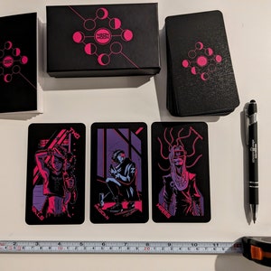 Neon Moon Tarot Deck 6th Edition with Rigid Box and Guide Booklet image 10