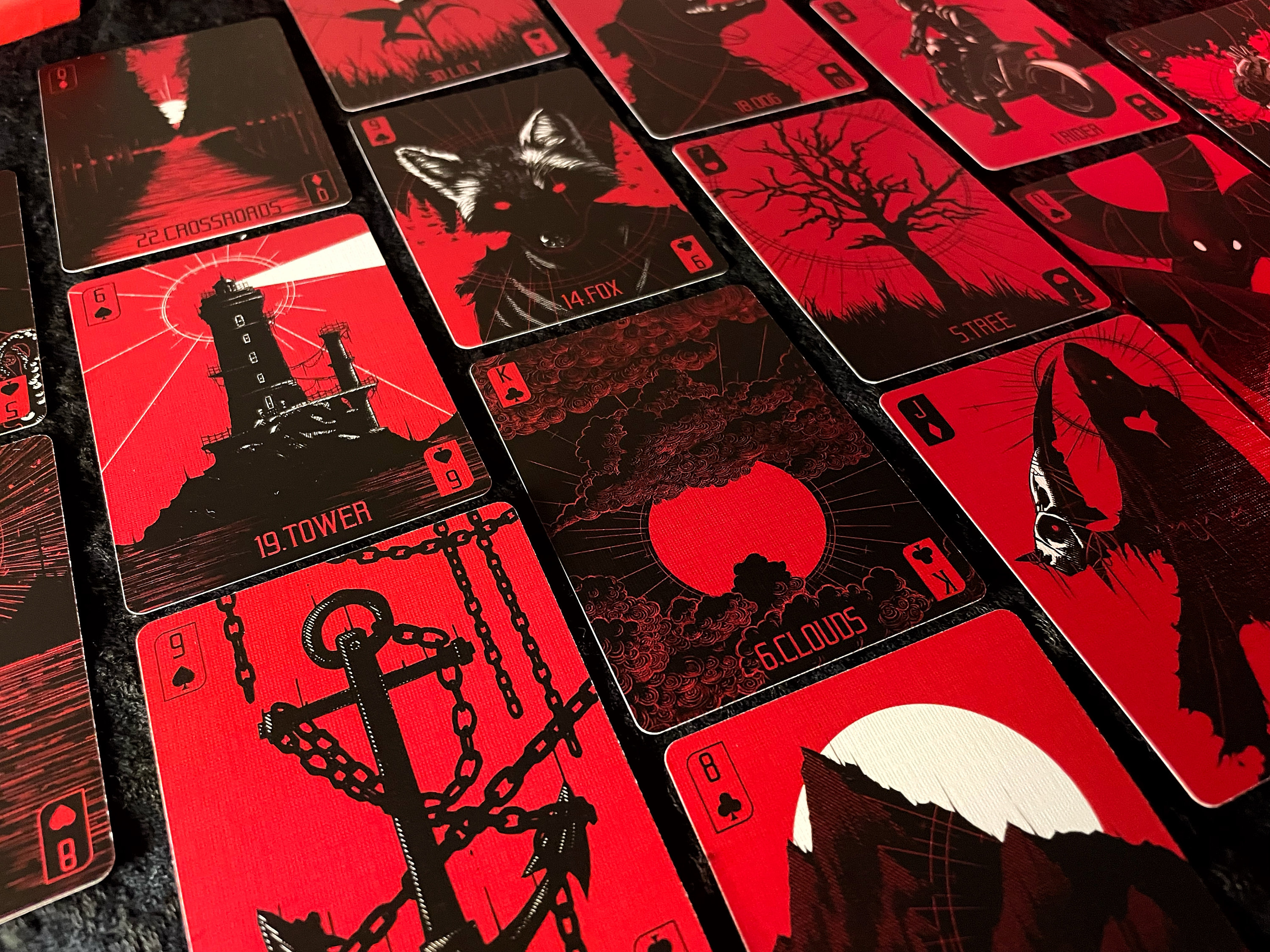 Red Hand Lenormand With Rigid Box and Booklet - 2nd Edition - Etsy