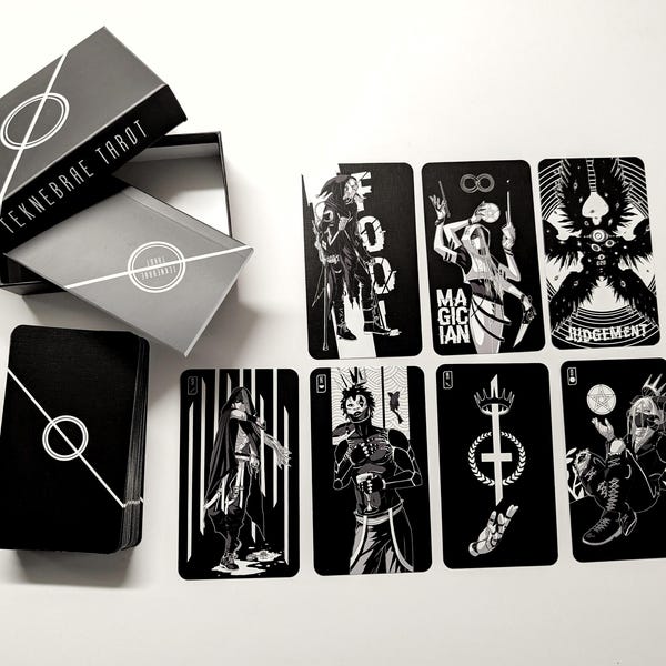 Teknebrae Tarot Deck - 1st Edition with Rigid Box and Guide Booklet