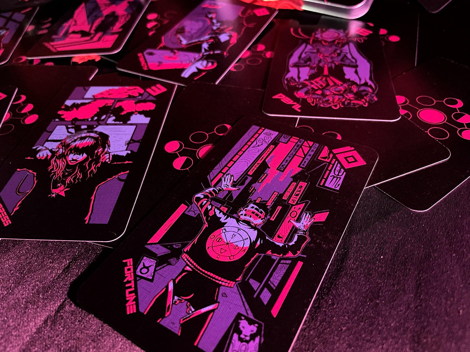 Neon Moon Tarot Deck Fourth Edition with Labelled Tin and Etsy