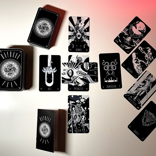Wayward Dark Tarot Deck - 3rd Edition with Labelled Tin and Guide Booklet