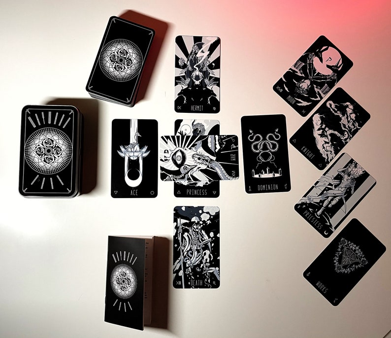 Wayward Dark Tarot Deck - 3rd Edition with Labelled Tin and Guide Booklet 