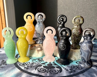 Spiral Goddess Crystal/Natural Stone Carving
