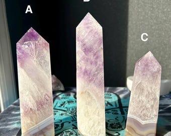 Amethyst and Agate Large Towers (4 sided)
